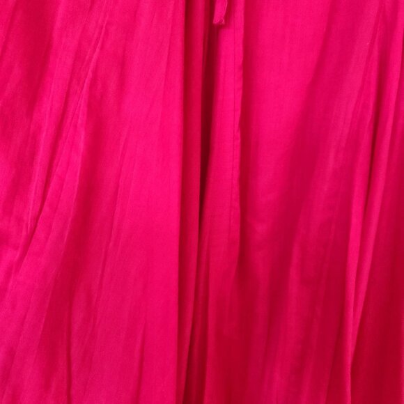 Saks Fifth Avenue Threads Pink Cotton Maxi Skirt Boho Gypsy Hippie Festival Cute - Picture 8 of 9